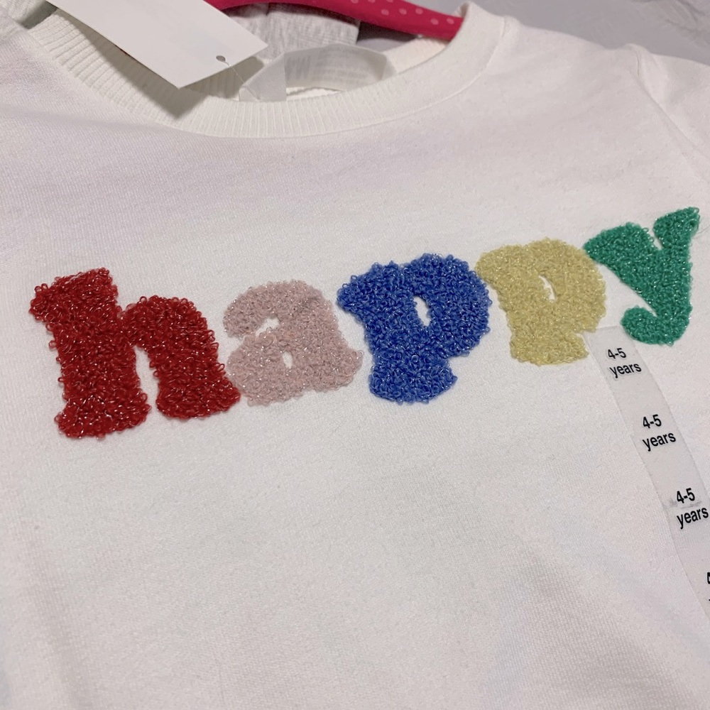 H&M sweatshirt with fuzzy detail